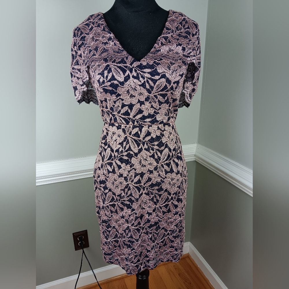 Night Way Collections Blue and Mauve, sparkly dress